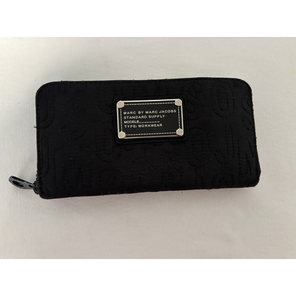 Marc Jacobs Standard Supply Workwear Condtinental Wallet Black Quilted Nylon
